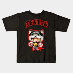 Cat Mewning Kids T-Shirt